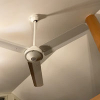 シーリングファンで対流