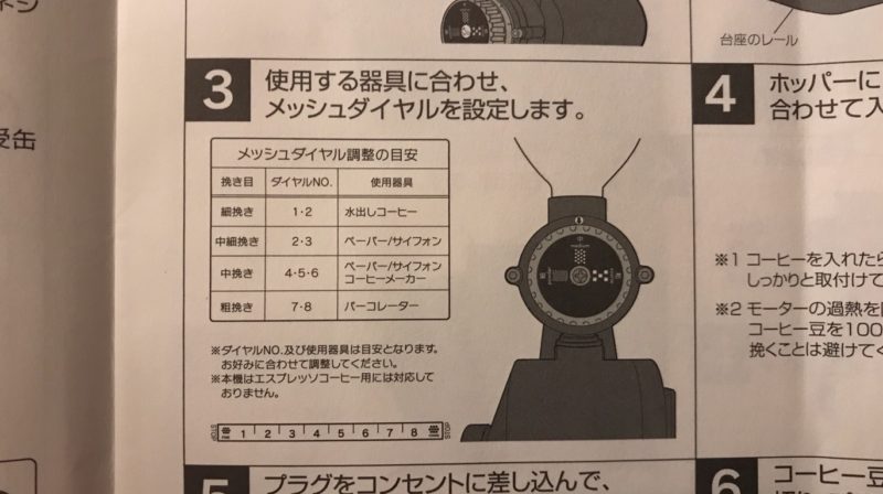 器具に合わせてダイヤルを設定