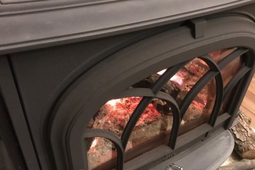 輻射熱＋薪ストーブ