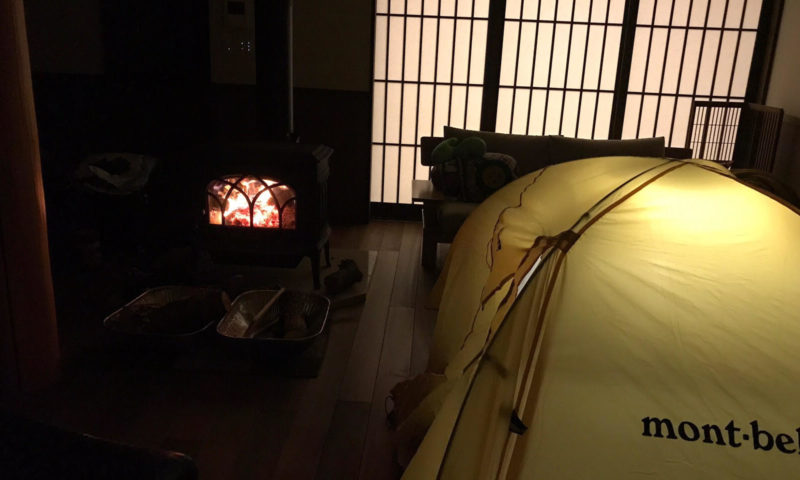 薪ストーブ＋テント